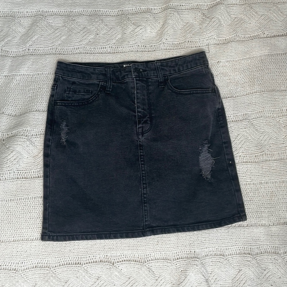 Black Jean skirt